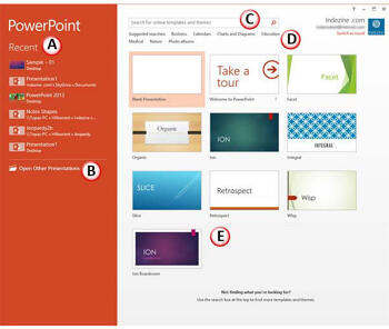 Learn PowerPoint 2013 for Windows: Presentation Gallery