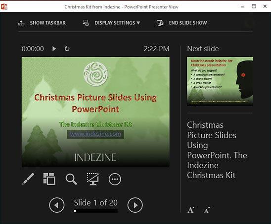 Presenter view in PowerPoint 2013