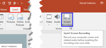 Screen Recording in PowerPoint 2016 for Windows
