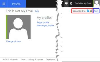 Connect Services to Microsoft Account