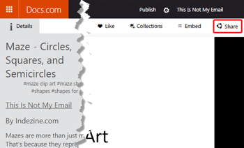 Share Content from Docs.com