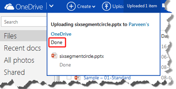 Uploading PowerPoint File to OneDrive