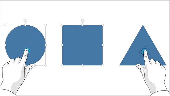 Second shape selected in addition to the first shape Second shape selected in addition to the first shape