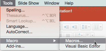 Visual Basic Editor and Macros