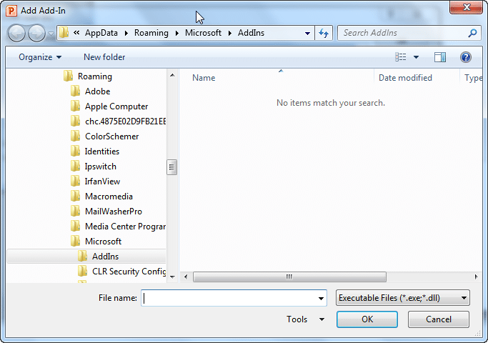 Add Add-In Add Add-In