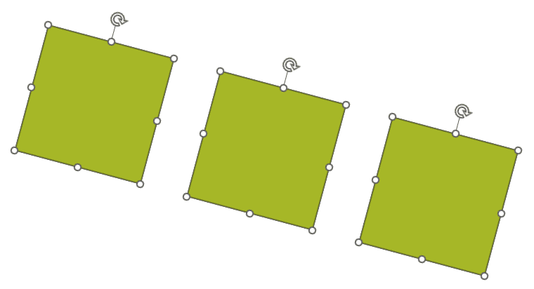 Rotated shapes ungrouped in PowerPoint 365 Rotated shapes ungrouped in PowerPoint 365