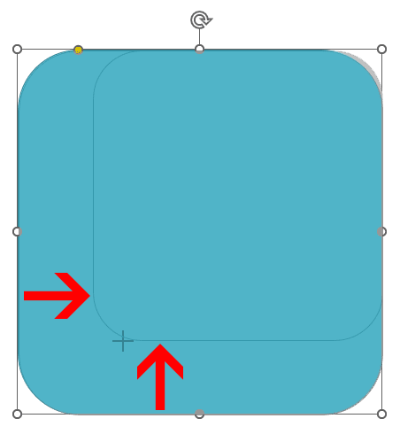 Shift drag to maintain the width:height proportion while resizing a shape