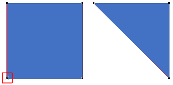 Ctrl+click the vertex to quickly delete it from the shape Ctrl+click the vertex to quickly delete it from the shape