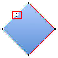 Cursor positioned to add a point Cursor positioned to add a point