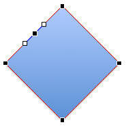 New point added to the shape New point added to the shape