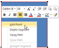Add Point option Add Point option