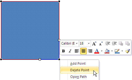 Delete point Delete point
