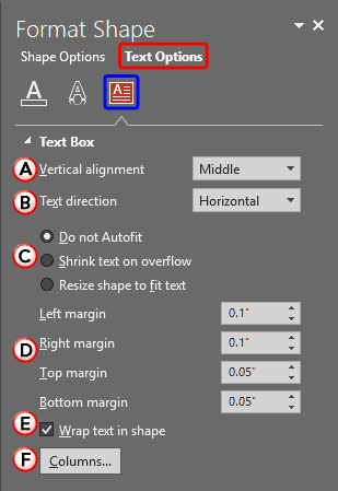 Format Shape Task Pane Format Shape Task Pane