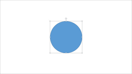 Shape centered to the slide Shape centered to the slide