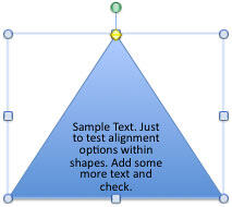 Text size reduced when more text was added Text size reduced when more text was added