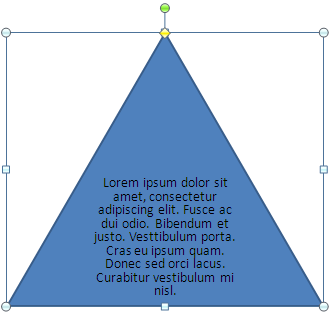 Text size reduced when more text was added Text size reduced when more text was added