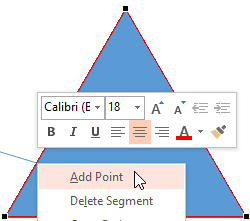 Add Point option selected Add Point option selected