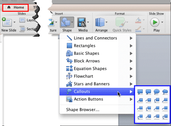 Learn PowerPoint 2011 for Mac: Callout Shapes