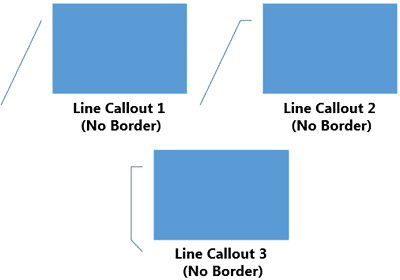 Line Callouts with no border around them