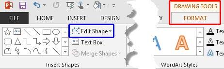 Edit Shape button