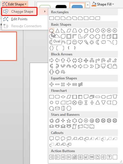 Change One Shape To Another In Powerpoint 2013 For Windows