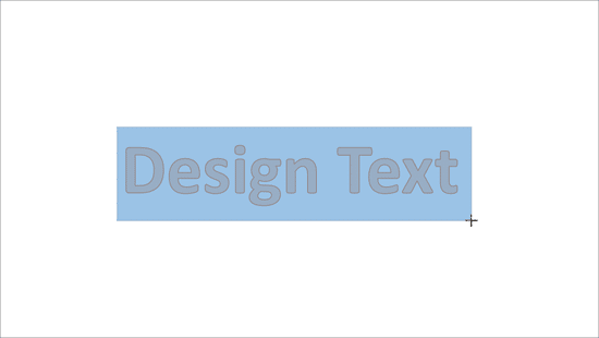 Rectangle shape being drawn over the text box