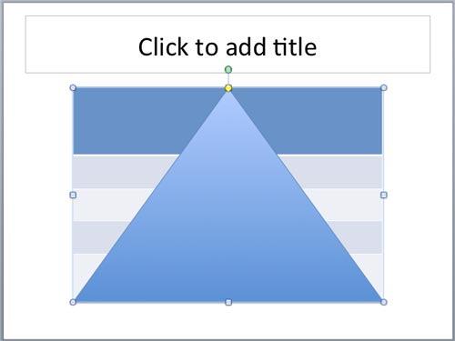 Triangle placed on the table covering entire table text Triangle placed on the table covering entire table text
