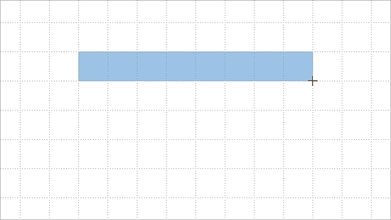 Rectangle inserted on the slide Rectangle inserted on the slide