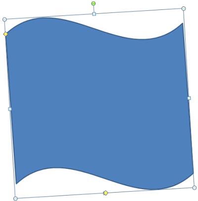 Wave shape resized and rotated Wave shape resized and rotated