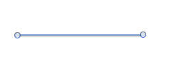 Completed straight line