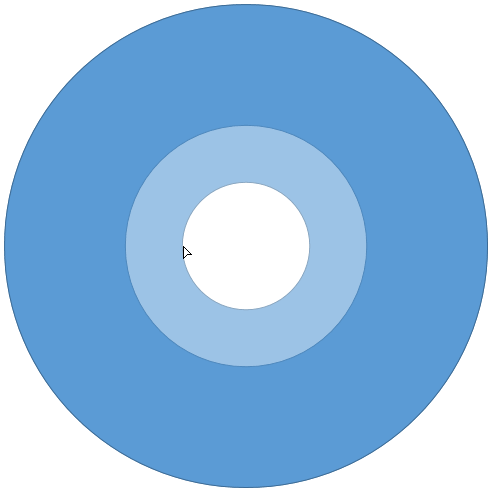 Donut shape changed to CD shape