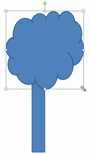 A rectangle and a cloud is all you need to draw a tree