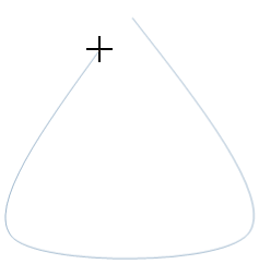 Drawing a shape with a curve