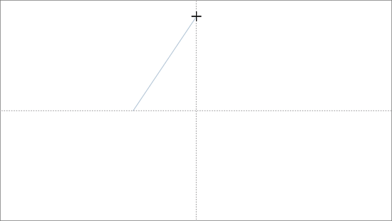 Click on the vertical guide to establish the top point of your parabola