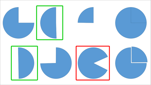 Working with Pie Shapes in PowerPoint