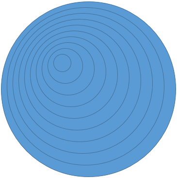 Ten circle shapes