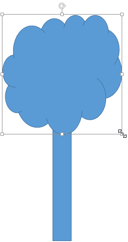 A rectangle and a cloud is all you need to draw a tree