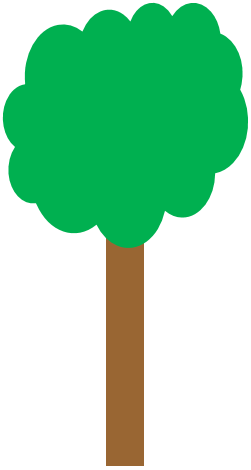 Tree drawing is ready after removing outlines