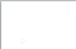 Cursor changed to a cross hair Cursor changed to a cross hair