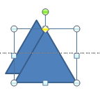 Duplicate created of the triangle shape