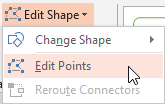 Edit Points option selected