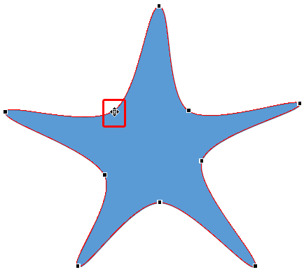 Cursor with a rectangle and four-directional arrows