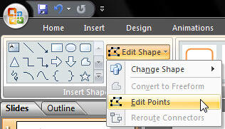 Edit points option