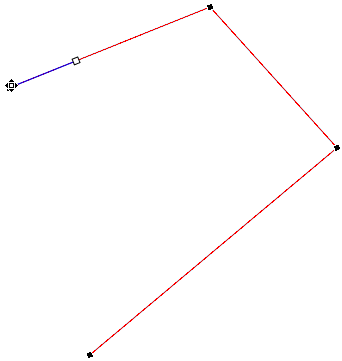 Place cursor over the opened point