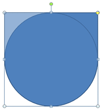 Hold the Ctrl key to flip the shape from the center