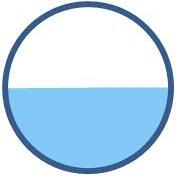 Half circle made using semi-circle and circle