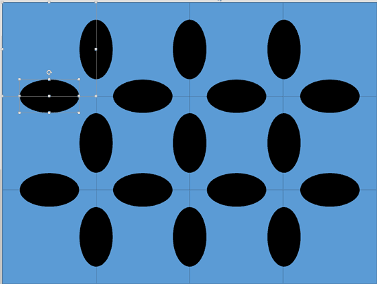 Square and Oval shapes selected