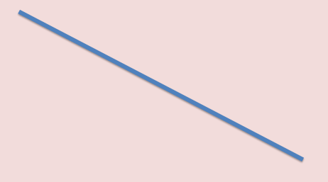 A diagonal line on a PowerPoint slide