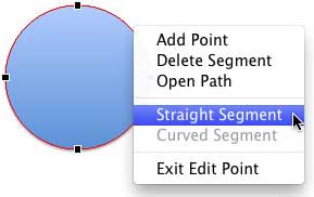 Straight Segment option selected