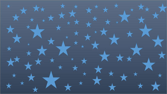 Multiple Stars on a dark blue slide